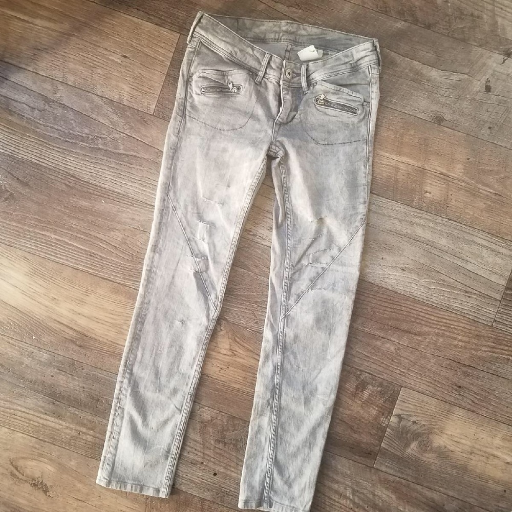 &DENIM gray skinny jeans Size 26/32